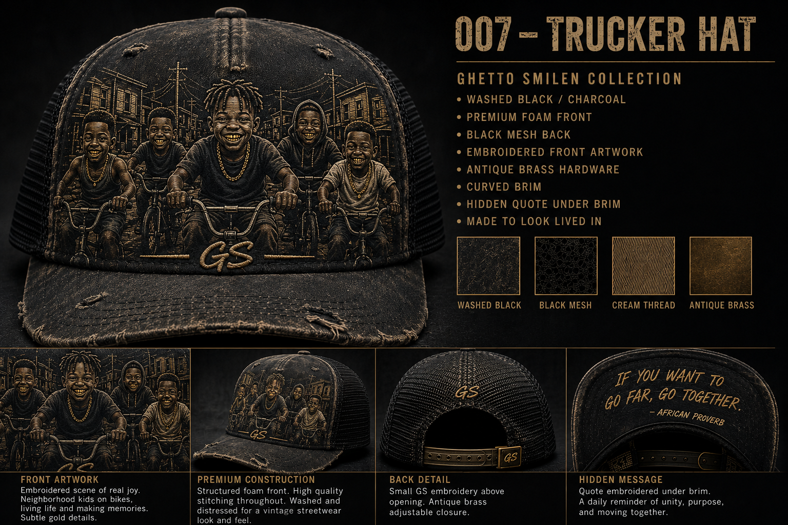 Ghetto Smilen Piece 002 Go-Kart Built Hoodie